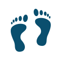 Podiatrist Icon - Footprints